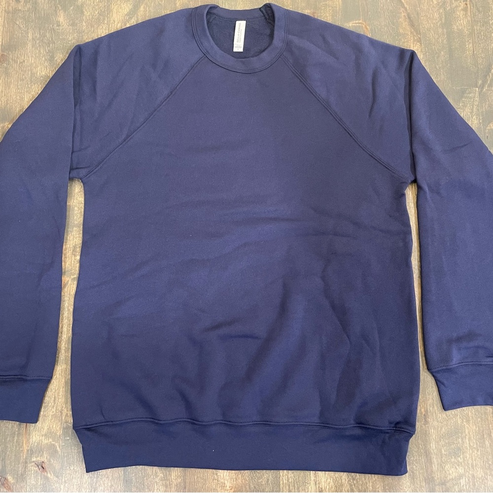 Bella + Canvas Unisex Tri-Blend 3901 Fleece Crew Sweatshirt in L. Brand …